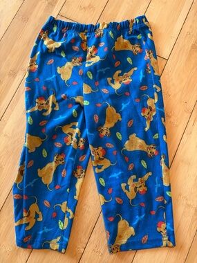 Kids Blue Lion King Print Fleece Pajama Pants